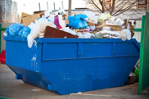 Various sizes of skips available for hire in Covent Garden
