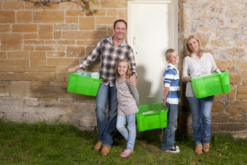 Home renovation project with skip on-site