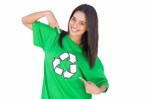 Community recycling program in action